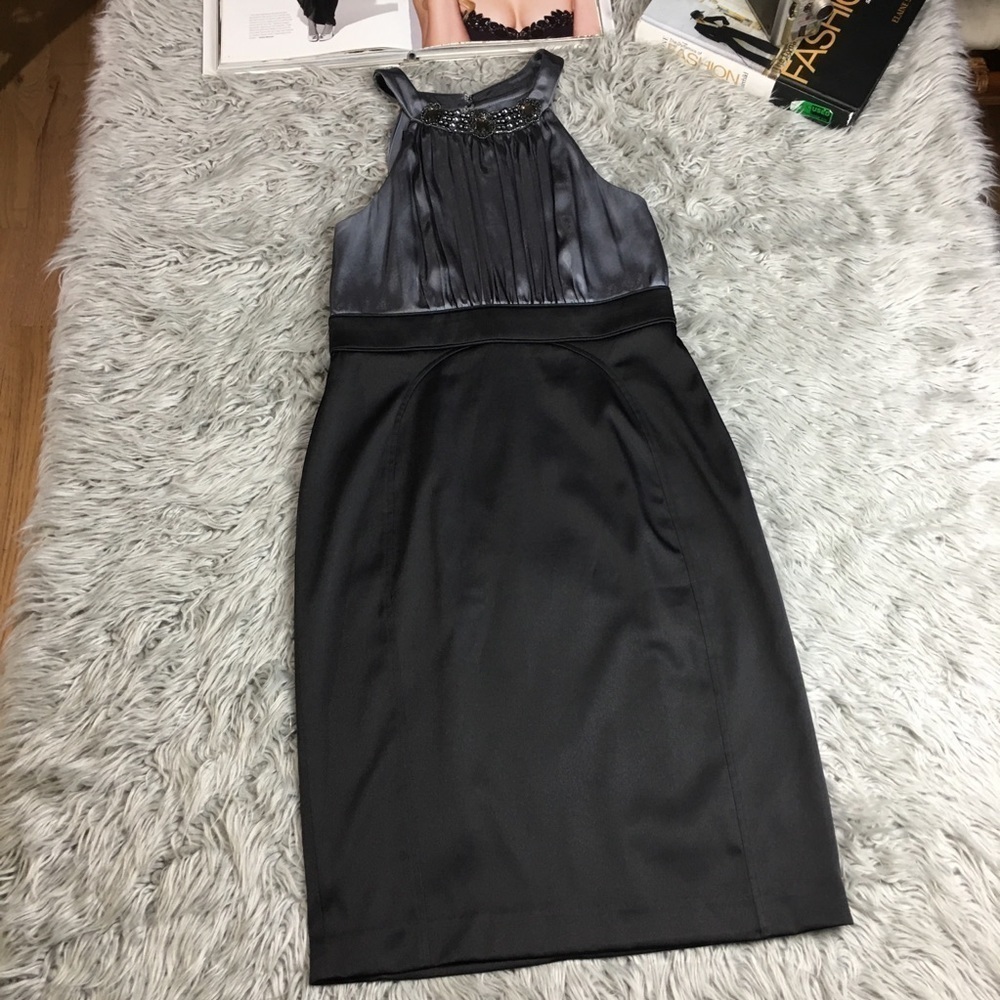 Vintage Y2K Jones Wear Halter Cocktail Dress | Satin · Evening Glam / Party Core